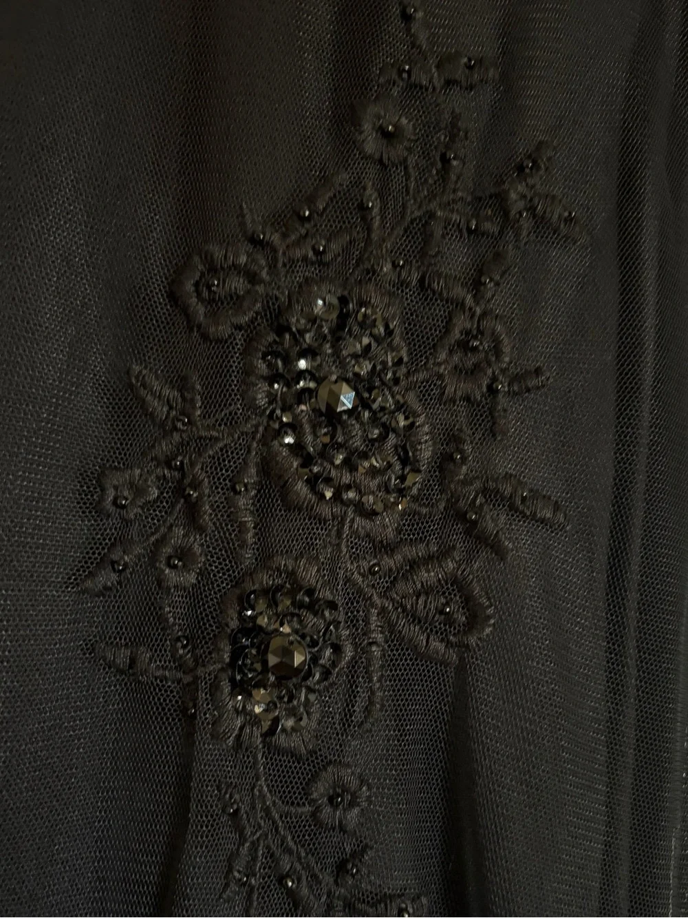 Whimsigoth Black Sheer Mesh Maxi Dress Dark Fairy Lined Witchy NEW WITH TAGS